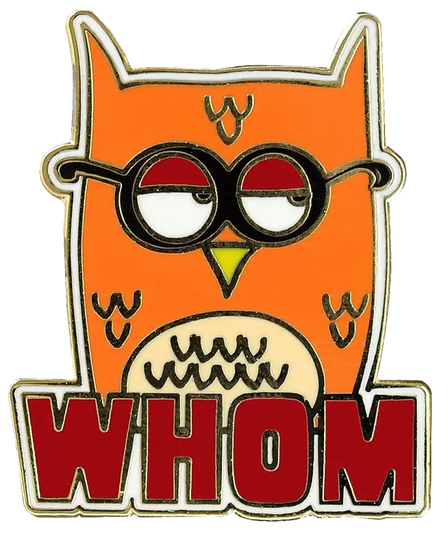 Peter Pauper Press Whom Owl emaljepin ugle gaveeske