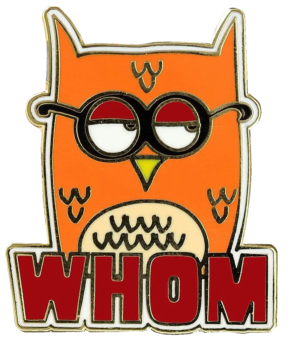Peter Pauper Press Whom Owl emaljepin ugle gaveeske
