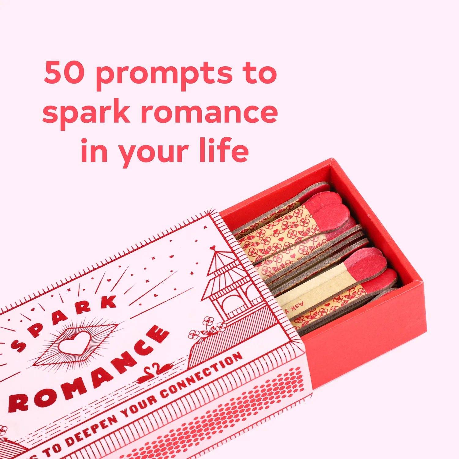Spark Romance 50 Ways to Deepen Connection samtalekort par