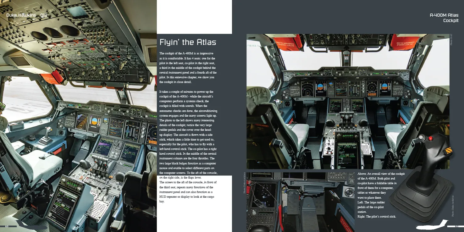 Duke Hawkins Airbus A400M Atlas bok transportfly