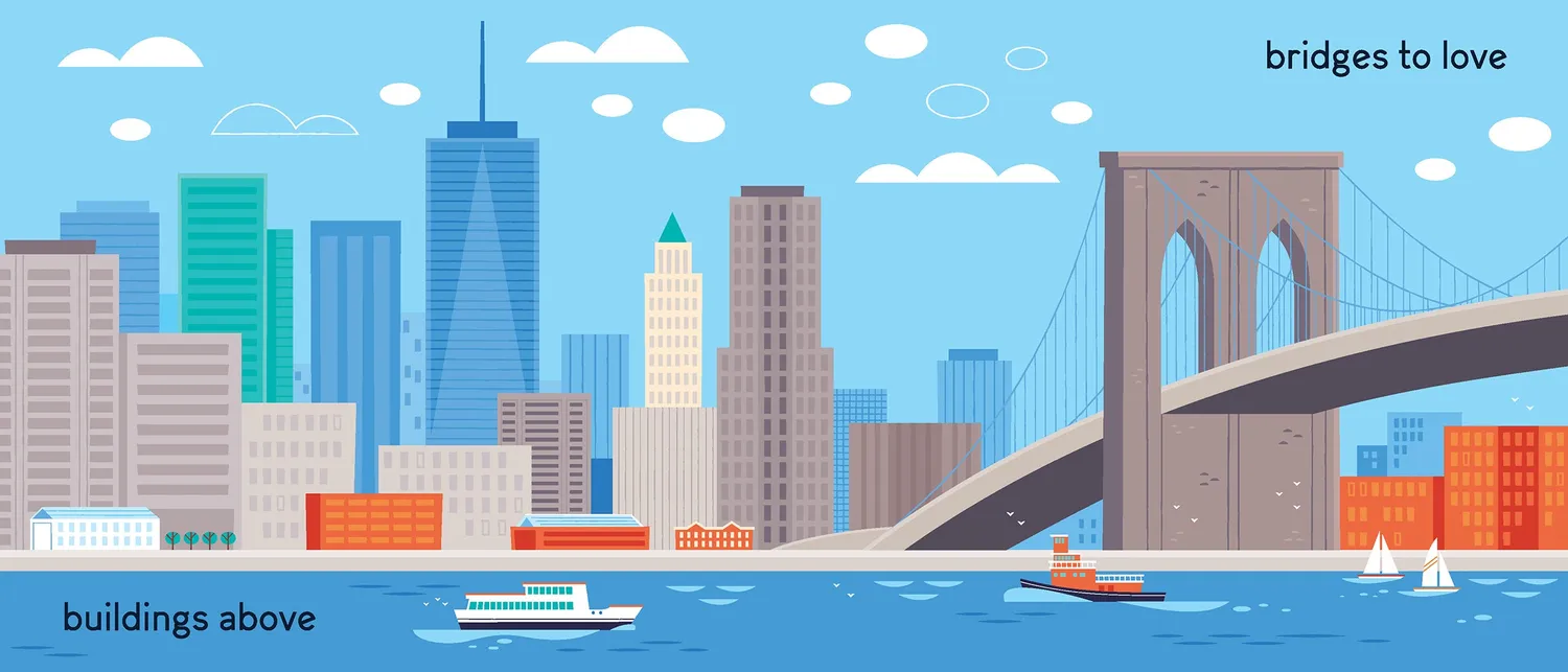 Abrams New York Is pekebok board book rimvers