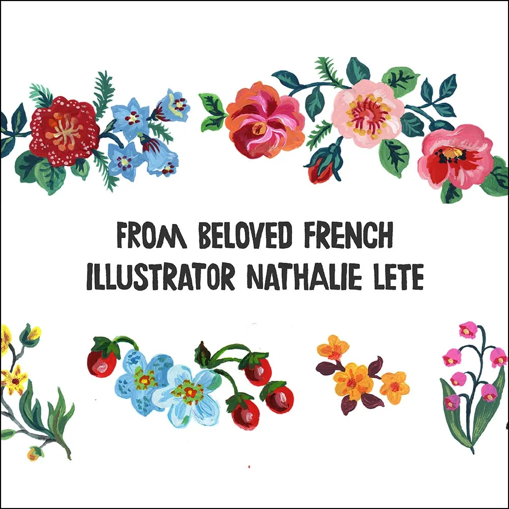 Fancy Fauna notatkort 12 stk Nathalie Lété