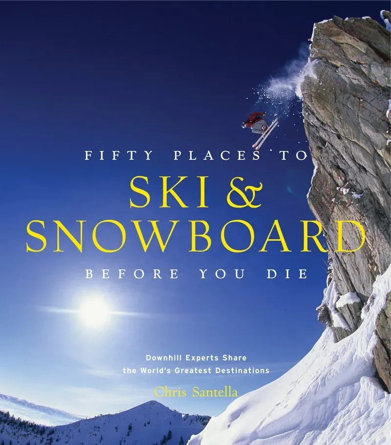 Fifty Places Ski and Snowboard innbundet reisebok ski