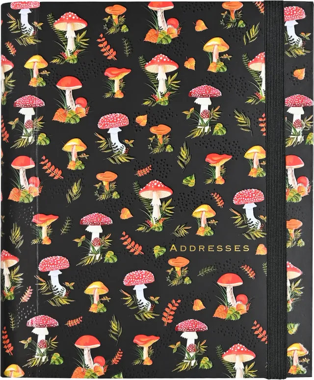 Peter Pauper Press Mushrooms adressebok stor sopp
