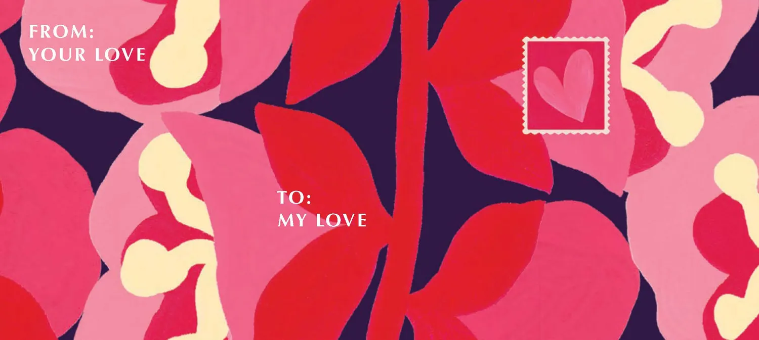 Inspired Letters to My Love brevblok gave kjæreste