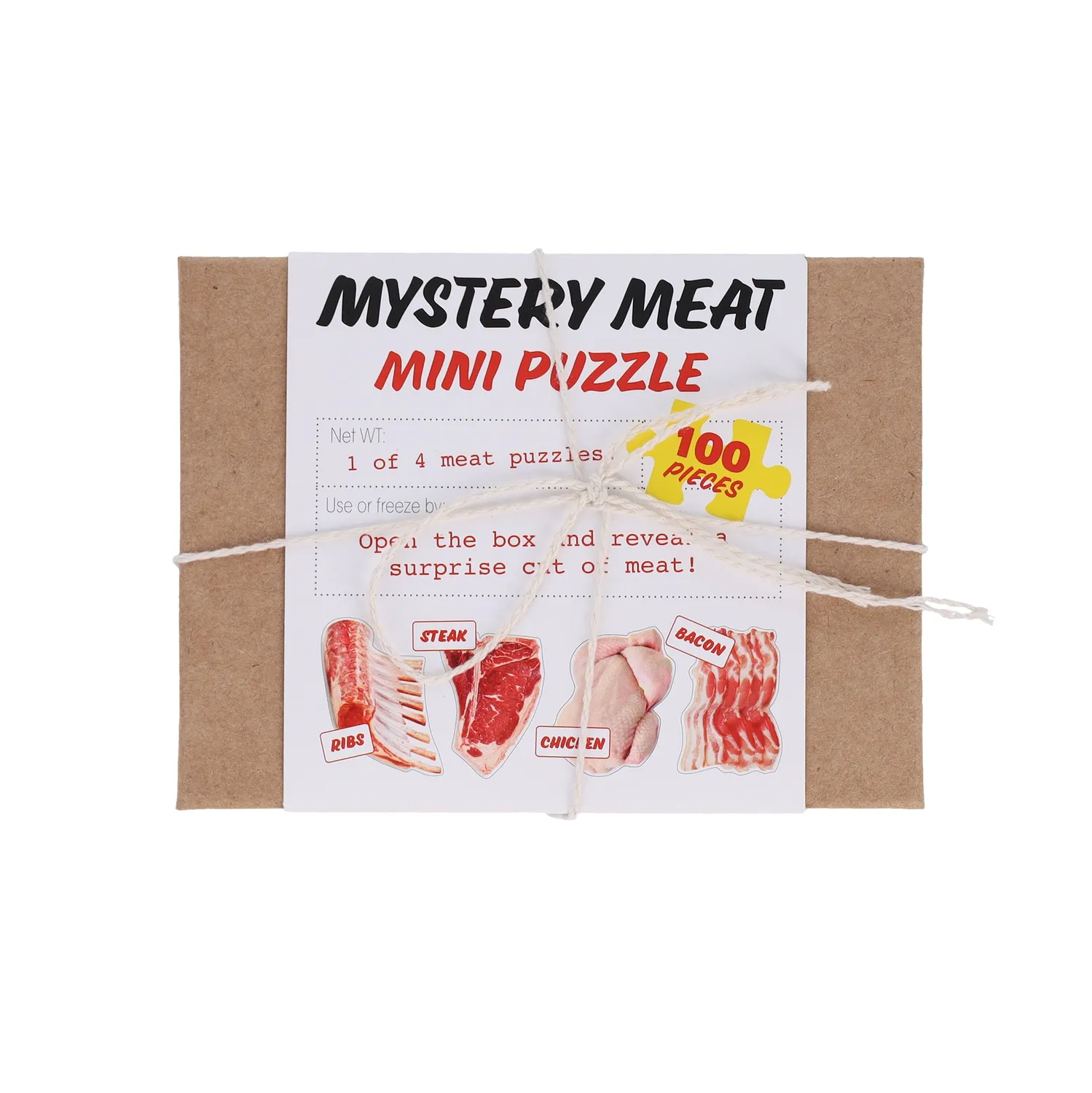 Chronicle Books Mystery Meat puslespill mini 12-pakning
