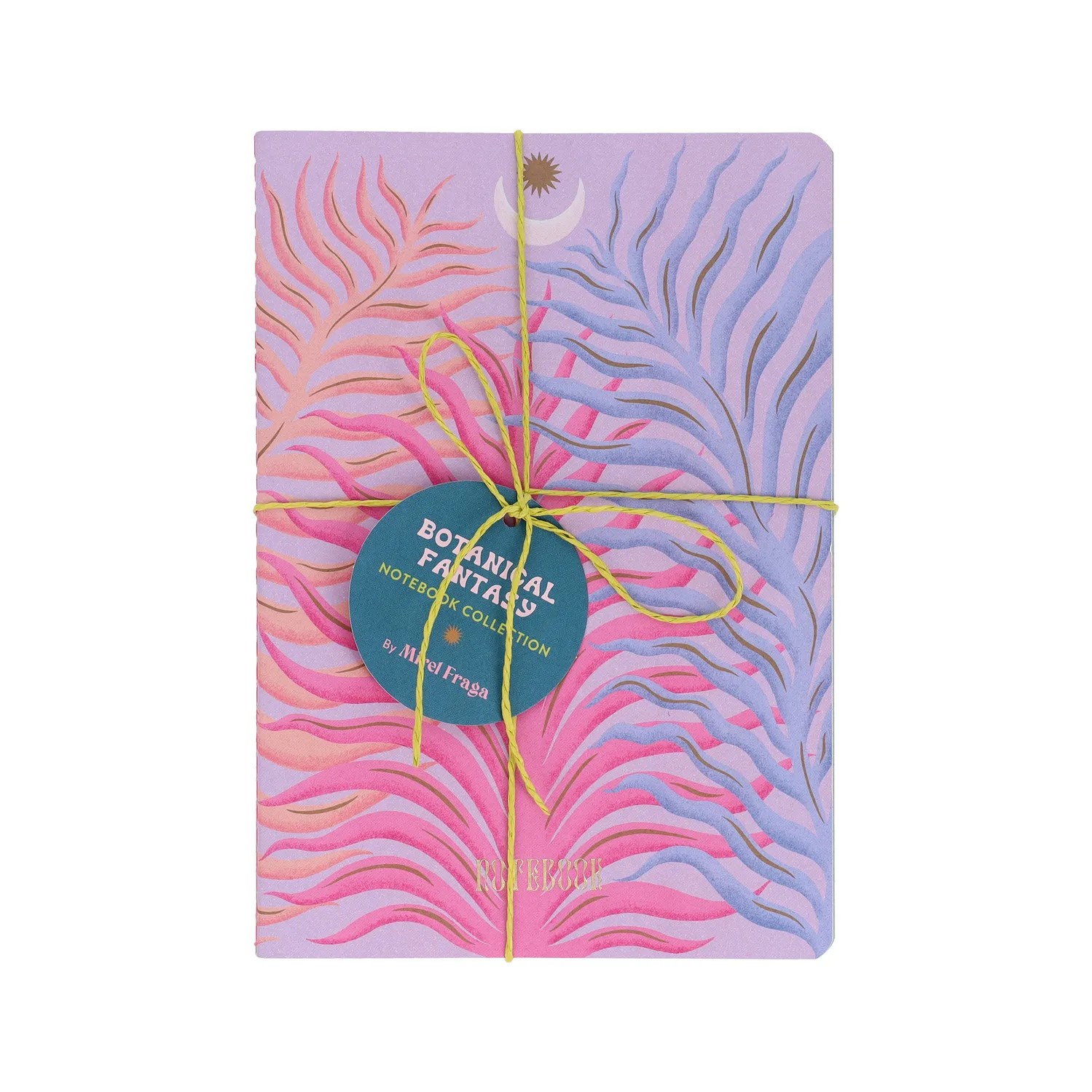 Abrams and Chronicle Botanical Fantasy notatboksett 3 stk neon