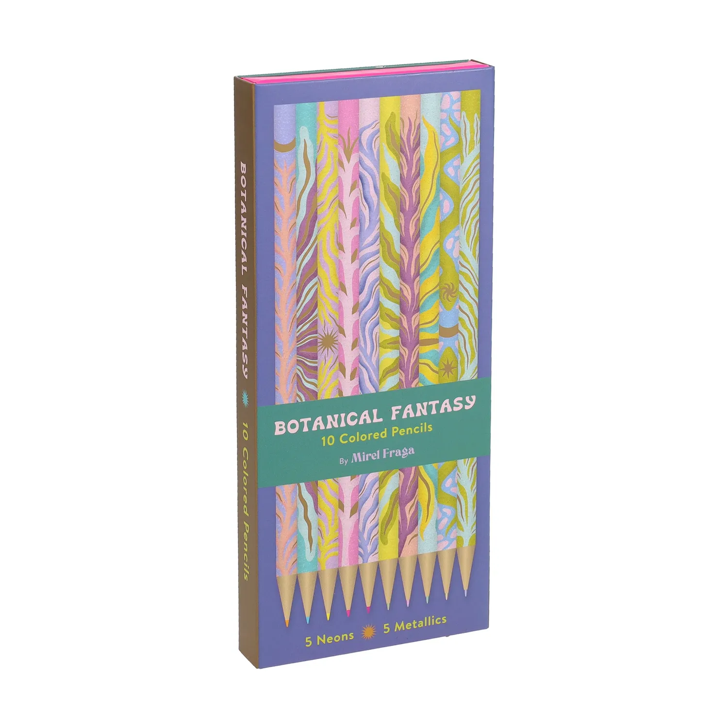 Abrams and Chronicle Botanical Fantasy fargeblyanter 10-pk neon