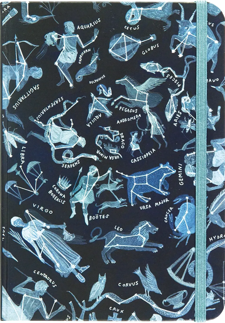 Peter Pauper Press Constellations notatbok linjert midnattsblå