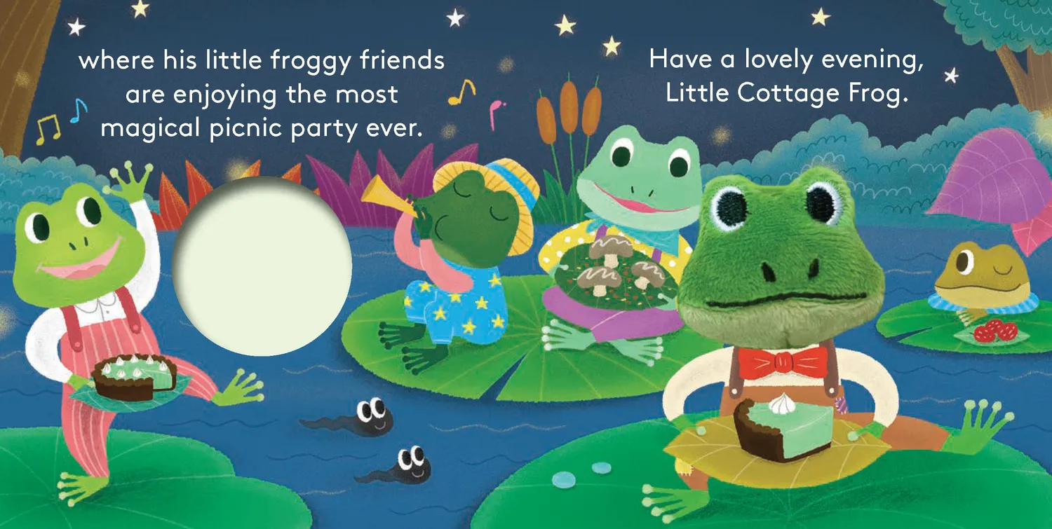 Abrams Little Cottage Frog pekebok fingerdukke baby