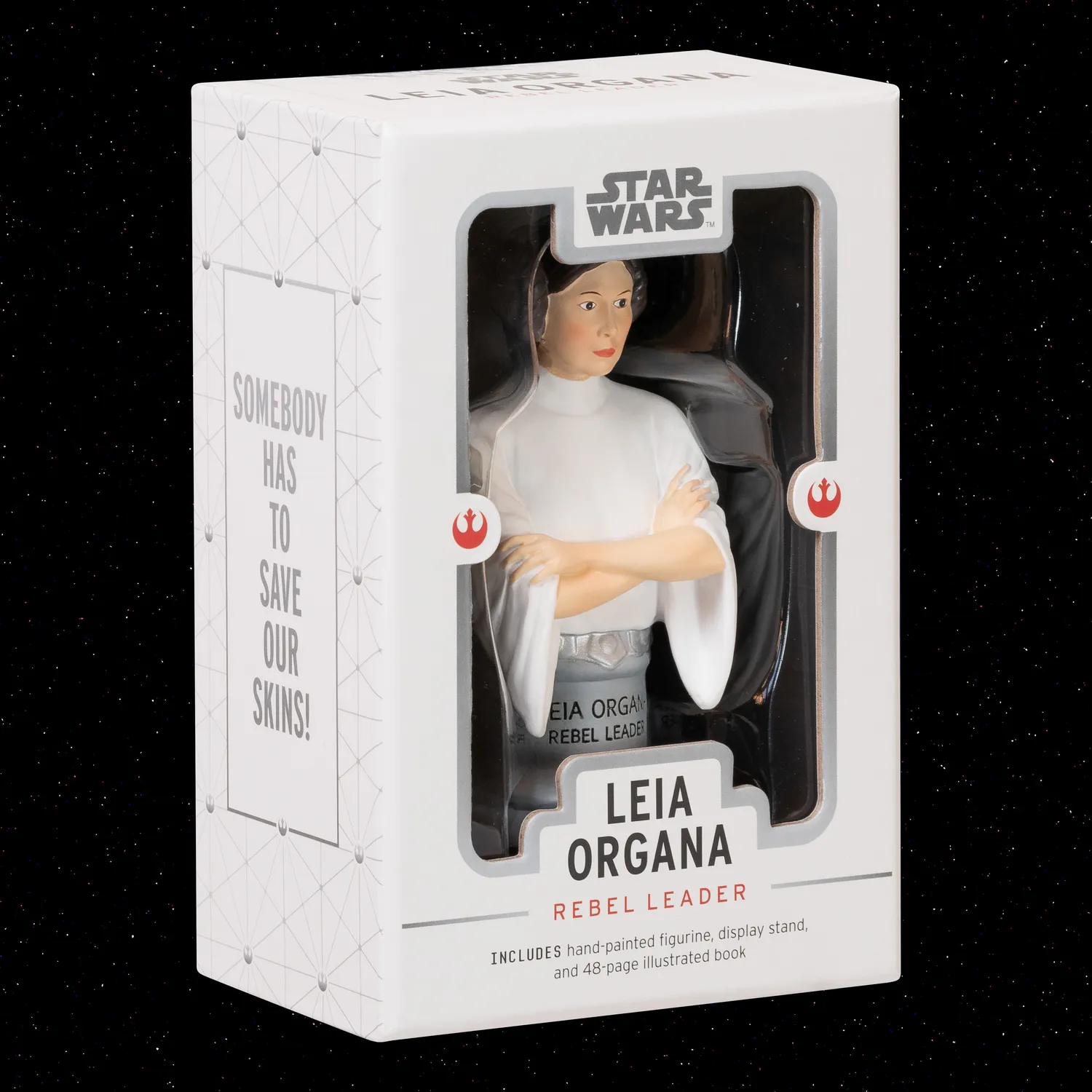 Abrams Star Wars Leia Organa figur med bok Rebel Leader