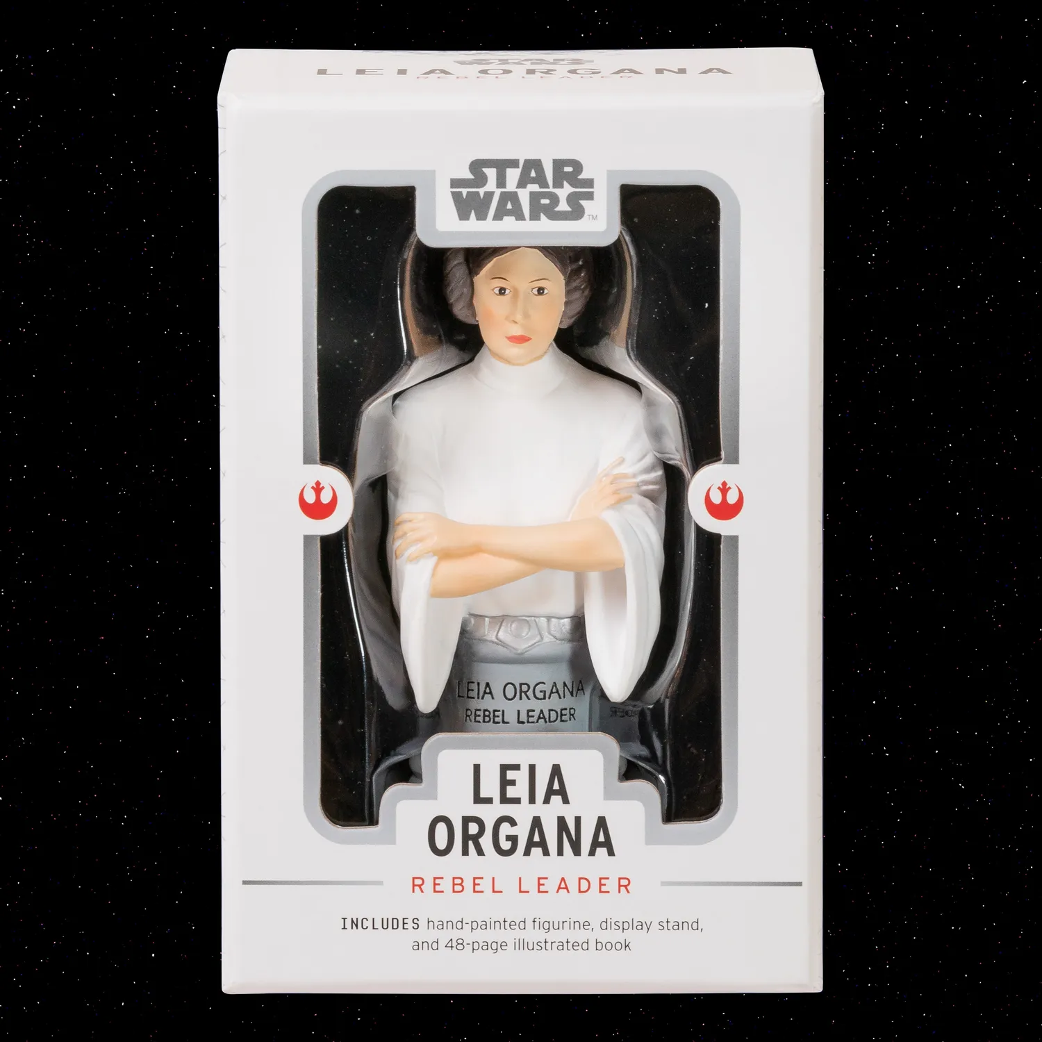 Abrams Star Wars Leia Organa figur med bok Rebel Leader