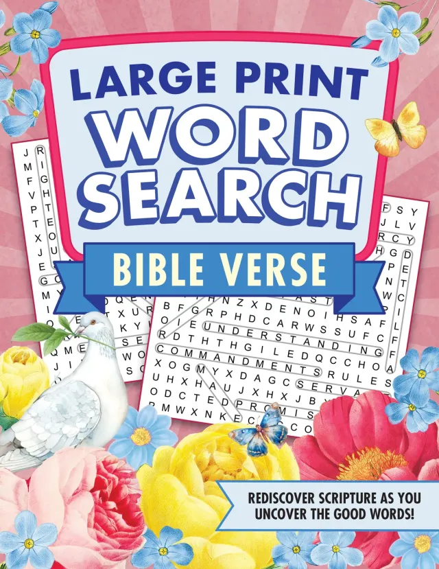 Peter Pauper Press Bible Verse Large Print Word Search ordsøk stor skrift