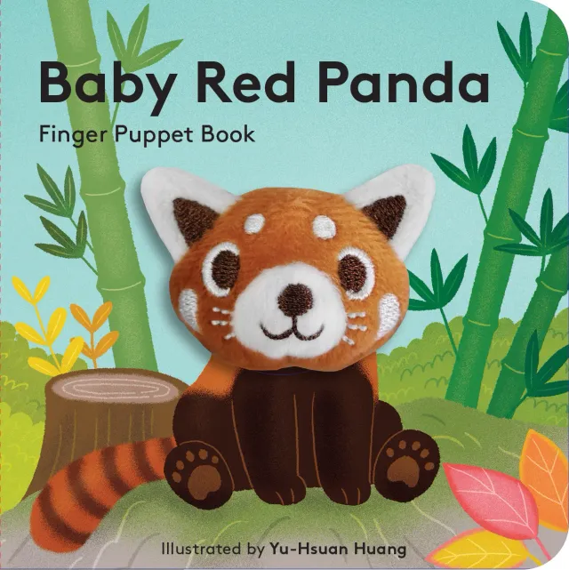 Baby Red Panda fingerdukke kosbok plysj baby