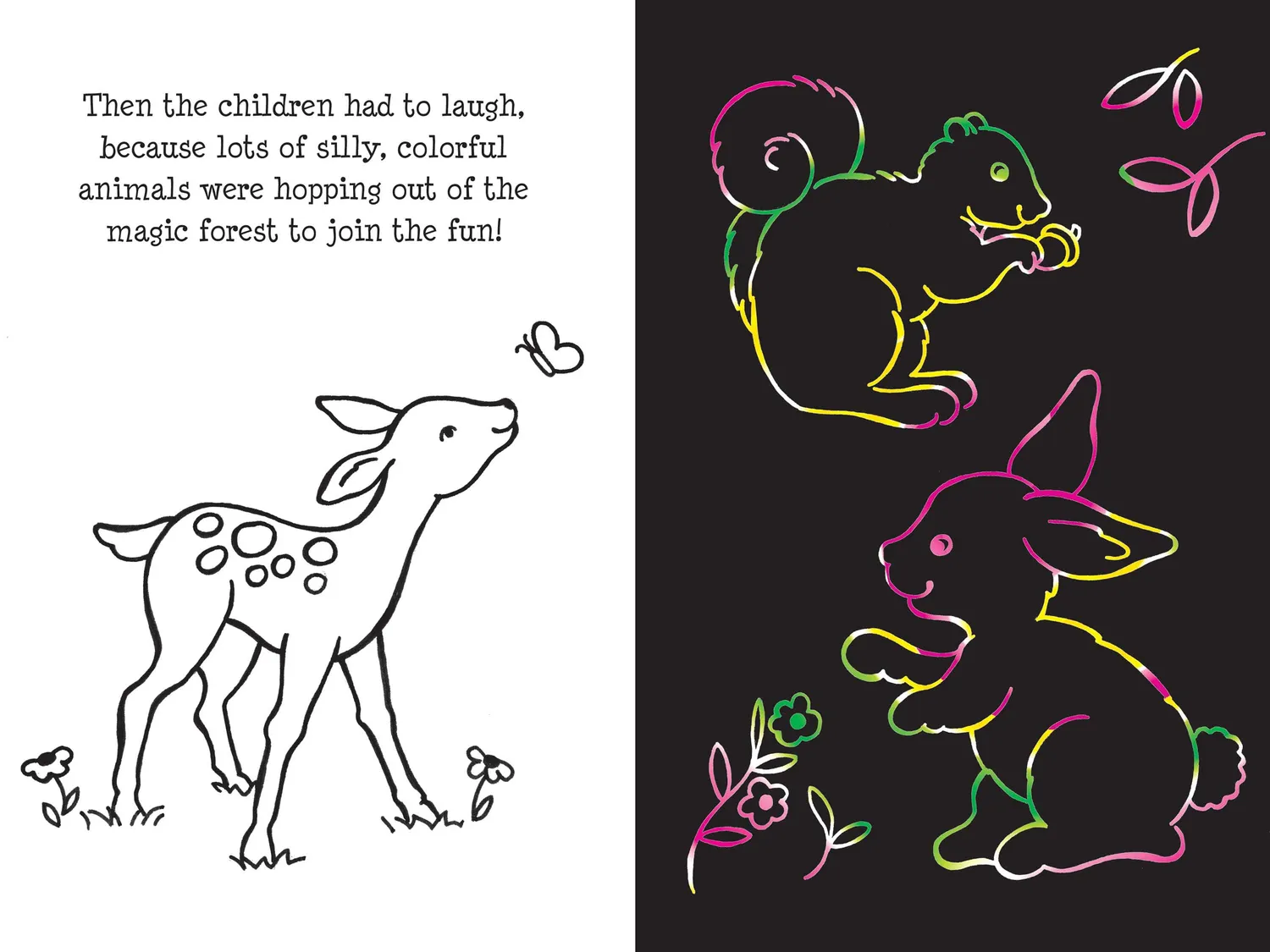 Peter Pauper Press Scratch and Sketch Enchanted Forest skrapebok enhjørning