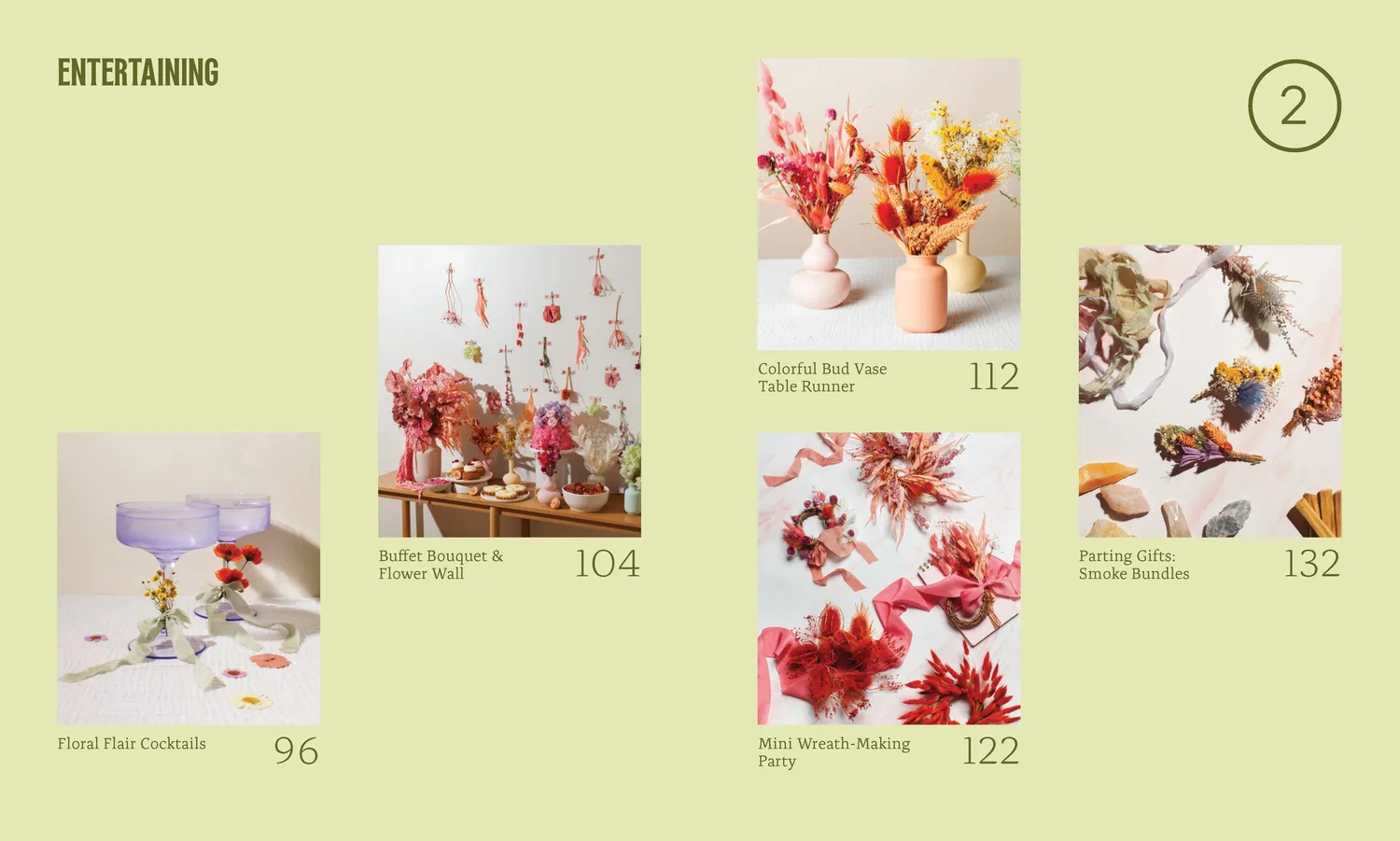 Abrams and Chronicle Flora Nouveaux innbundet bok moderne tørkede blomster