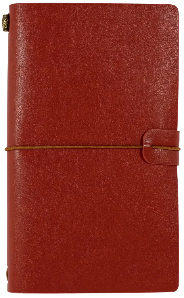 Peter Pauper Press Voyager Burgundy notatbok burgunder 3 innlegg