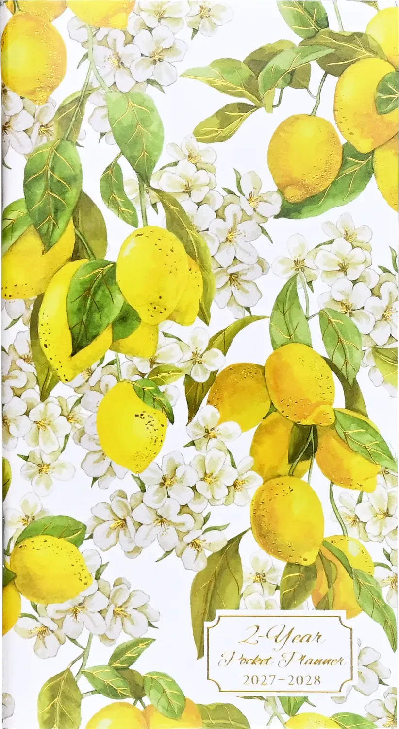 Peter Pauper Press Amalfi Lemons 2027-28 lommeplanner 2 år