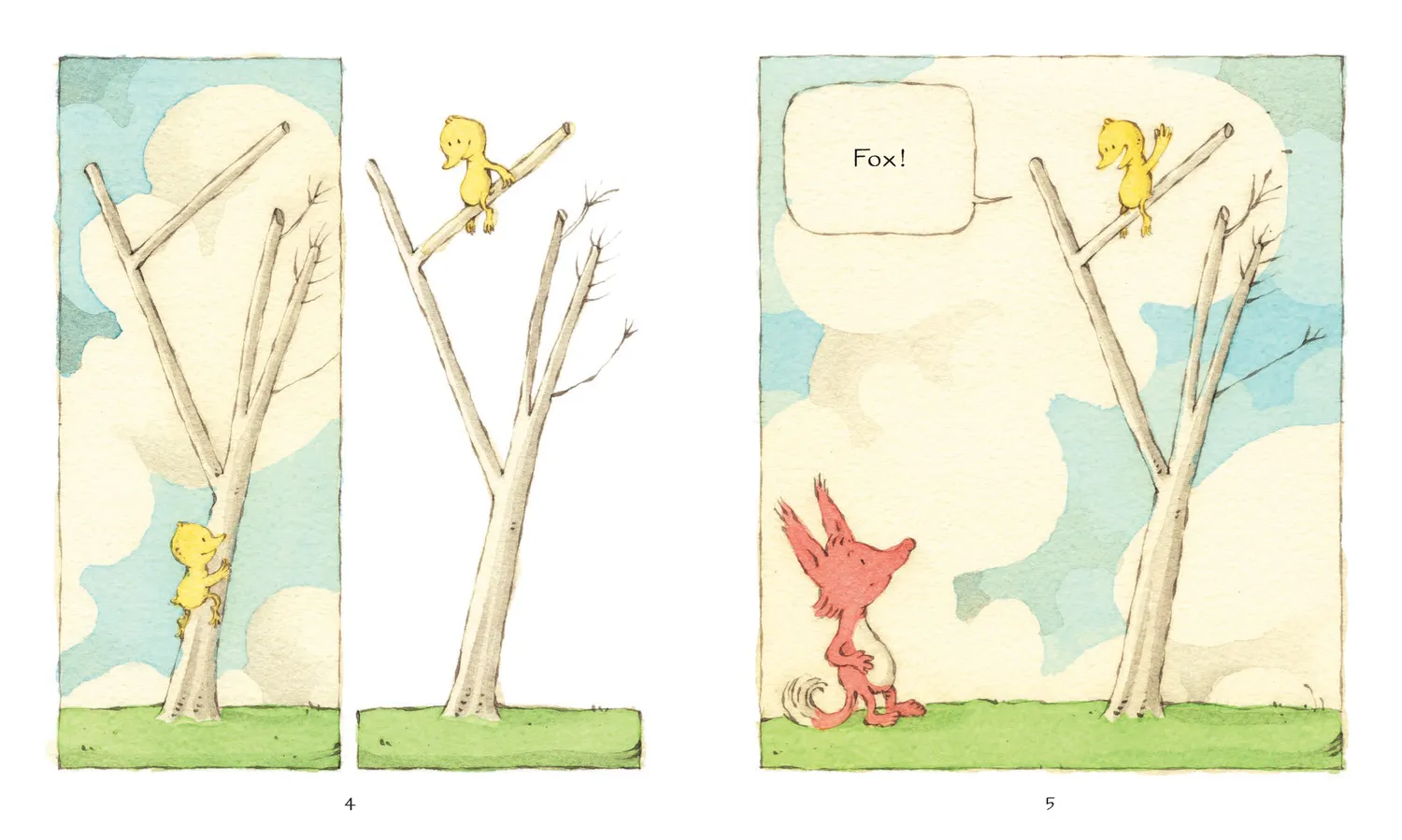 Fox & Chick Up and Down lesebok pocket 5-8 år