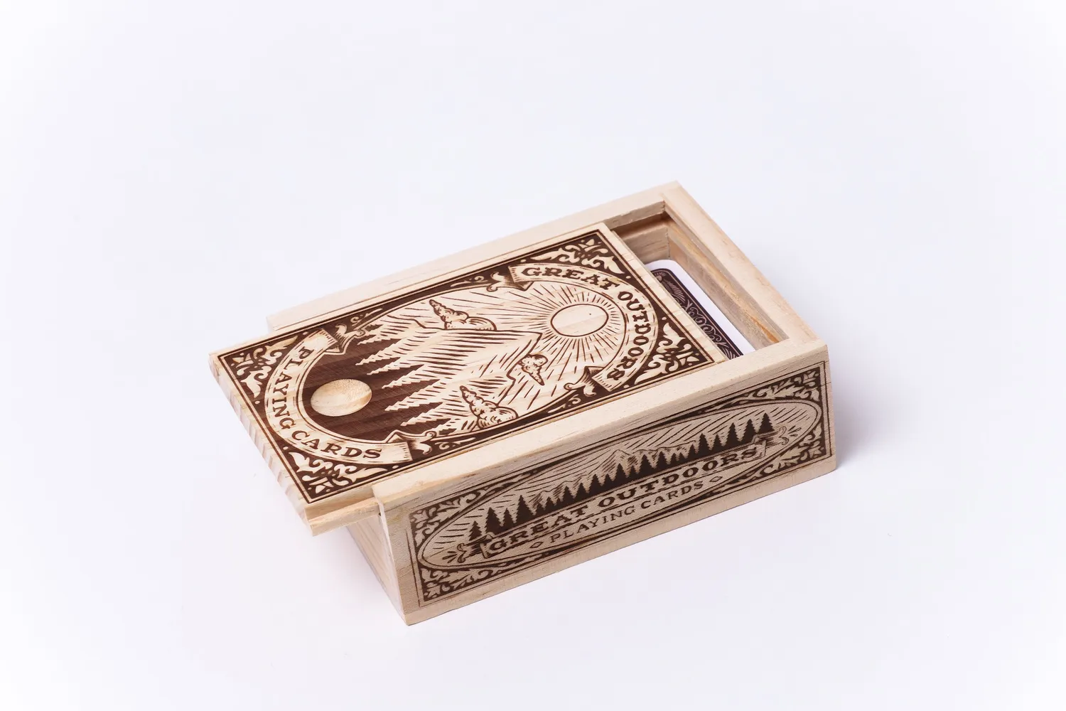 Great Outdoors Playing Cards spillekort treeske