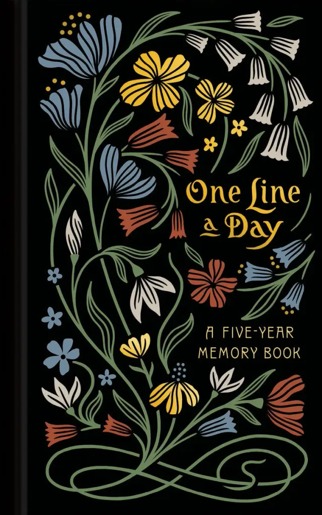 Chronicle Books Nouveau One Line a Day dagbok 5 år blomster