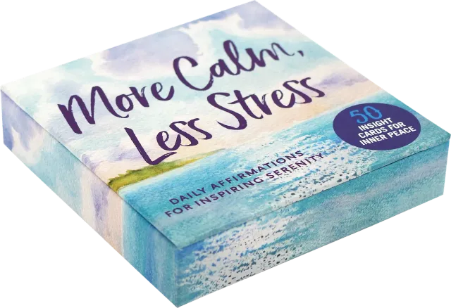 Peter Pauper Press More Calm Less Stress kort 50 stk ro