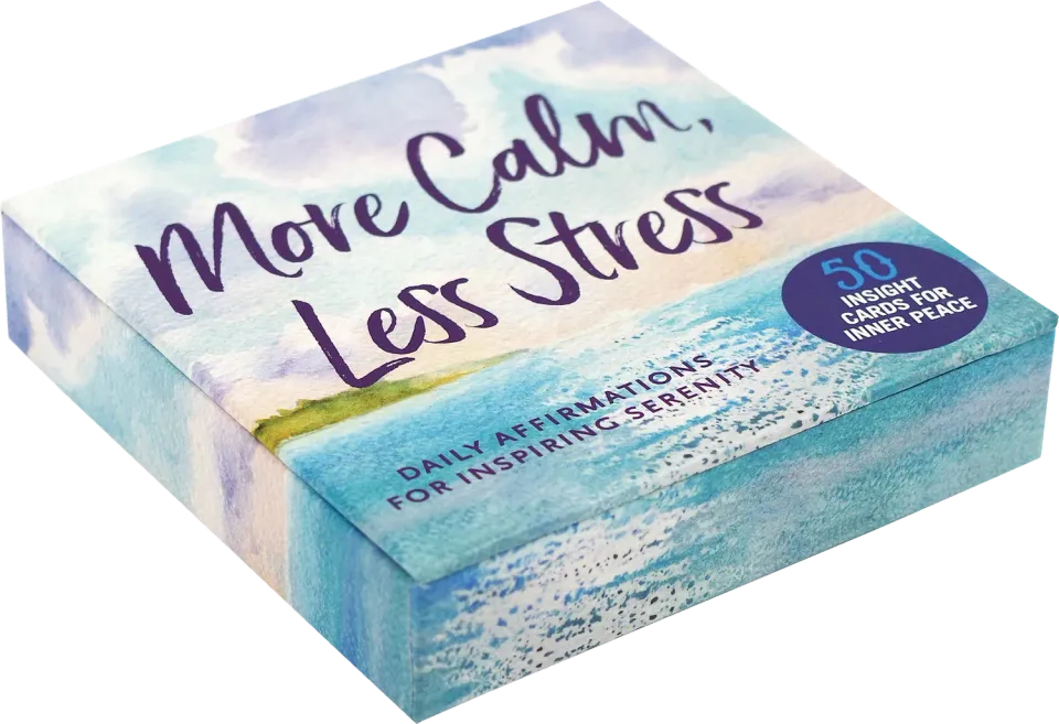 Peter Pauper Press More Calm Less Stress kort 50 stk ro