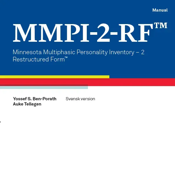 Hogrefe MMPI-2-RF digital test 338 items personlighet