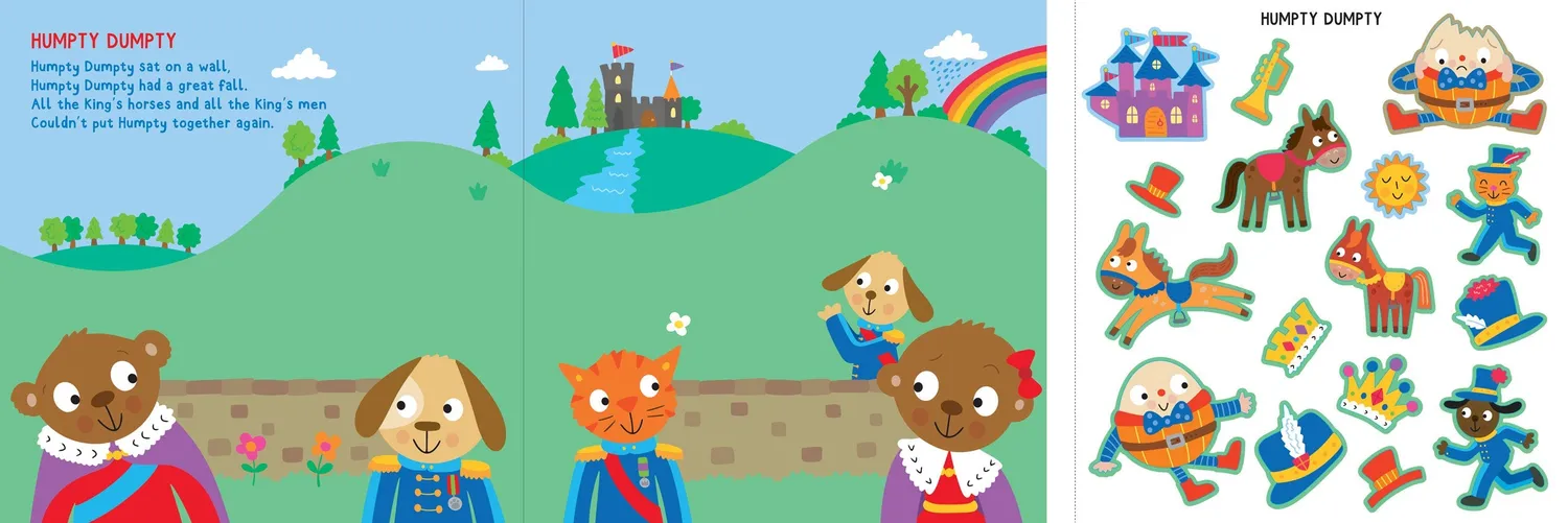 My First Sticker Book Nursery Rhymes klistremerkebok 175 stk