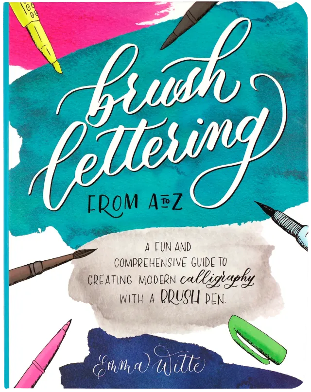 Peter Pauper Press Brush Lettering A to Z hobbybok 176 sider