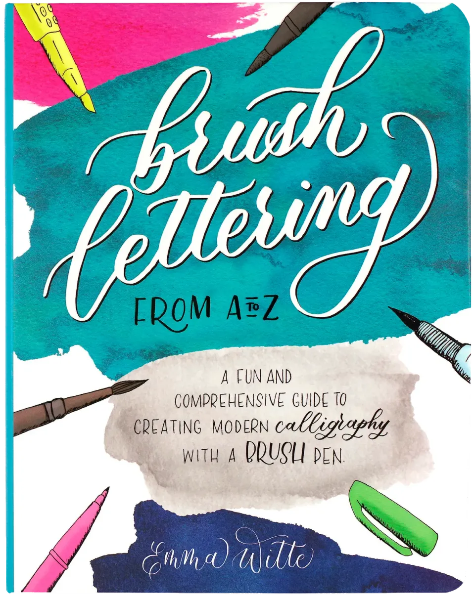 Peter Pauper Press Brush Lettering A to Z hobbybok 176 sider