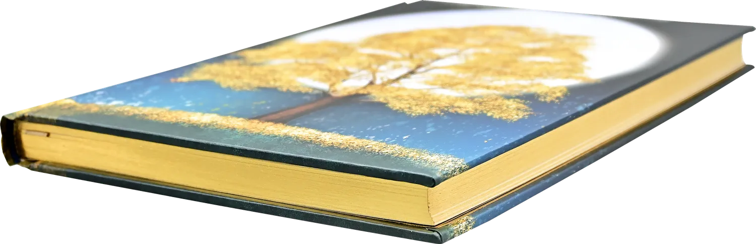 Peter Pauper Press Gilded Tree notatbok linjert med gullkant