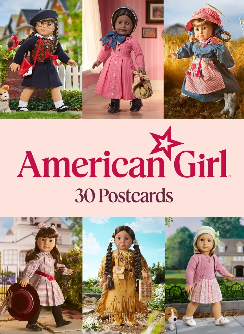 Abrams American Girl 30 Postcards postkortbok 30 stk