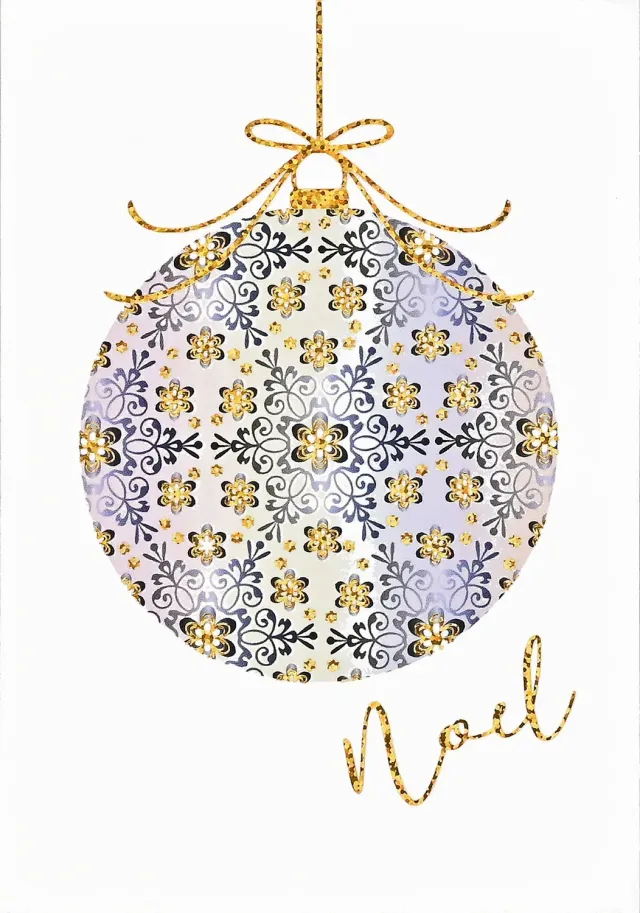 Peter Pauper Press Filigree Ornament julekort 20 stk