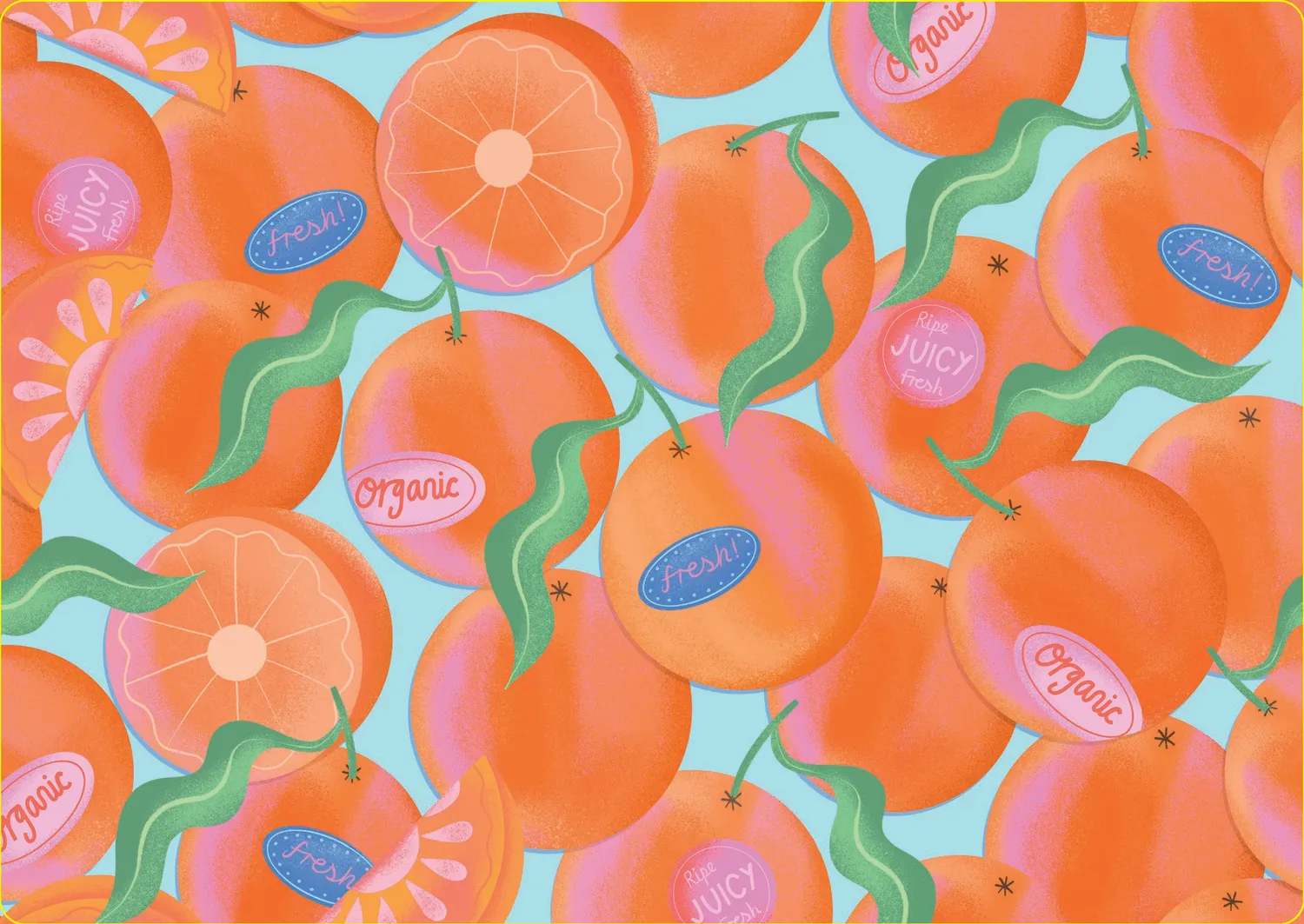 Paper Produce Citrus Notebook Collection notatbok 3-pakn