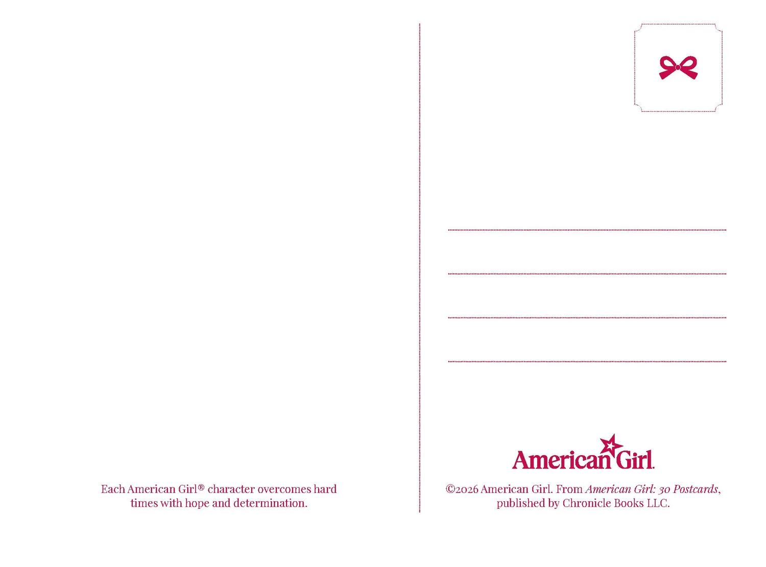 Abrams American Girl 30 Postcards postkortbok 30 stk