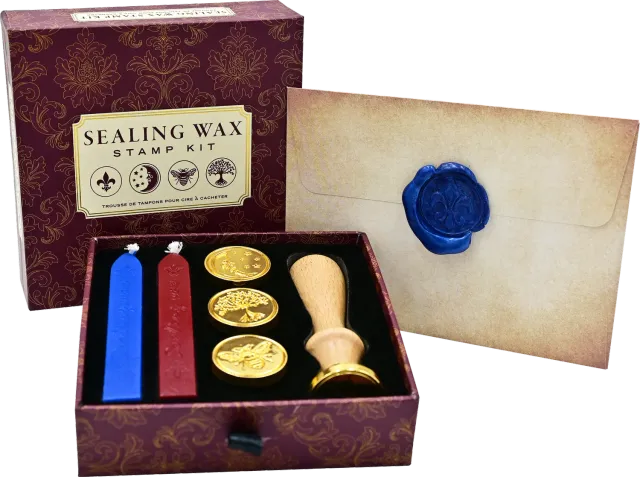 Peter Pauper Press Sealing Wax stempelsett 4 stempler voks