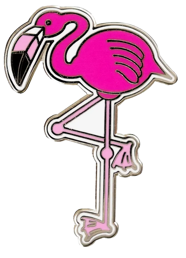 Peter Pauper Press Flamingo emaljepin hard emalje gaveeske
