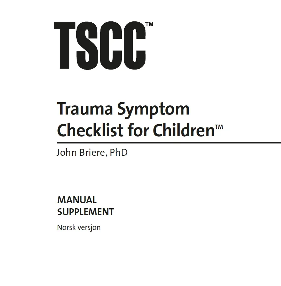 Hogrefe TSCC Trauma Symptom Checklist Children testkomplett