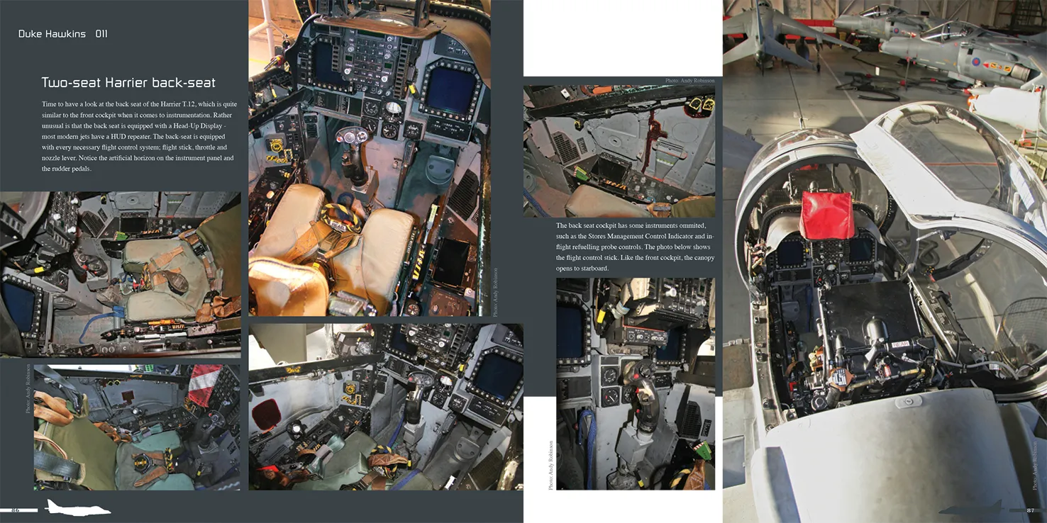 Duke Hawkins BAE Systems Harrier II bok detaljbilder