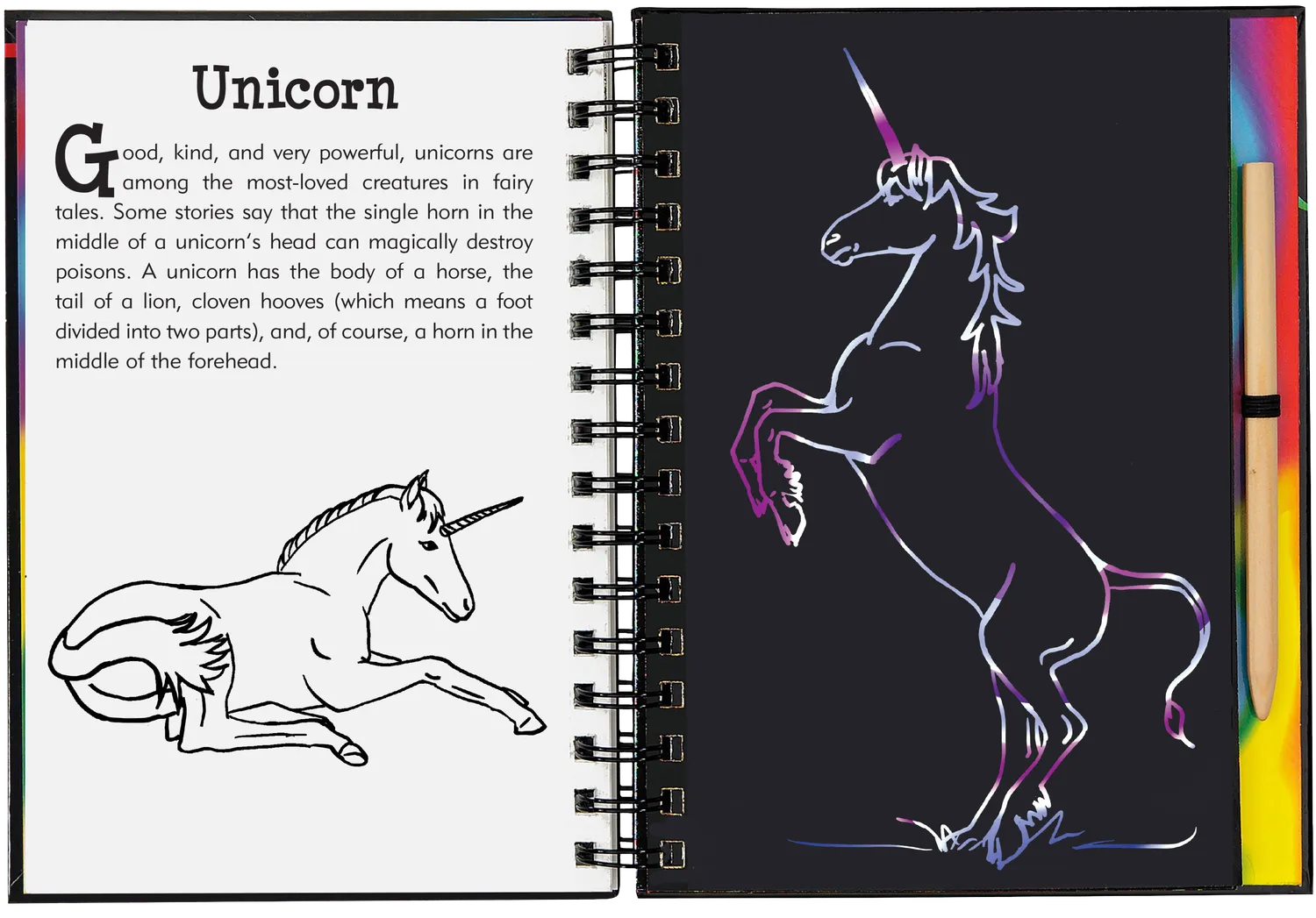 Peter Pauper Press Scratch and Sketch Dragons aktivitetsbok drager