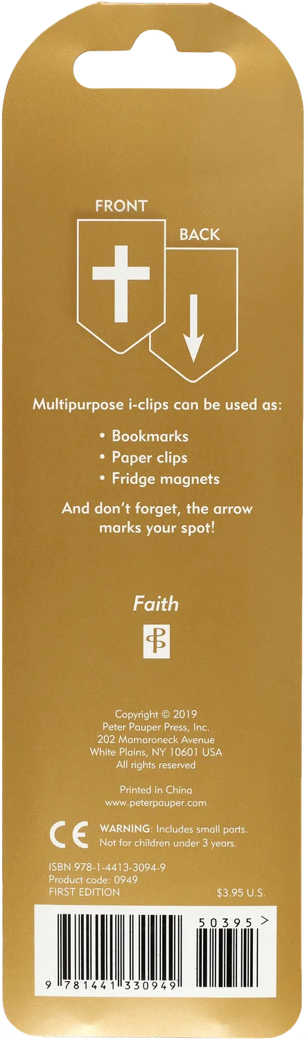 Peter Pauper Press Faith bokmerker magnetiske 8 stk kors