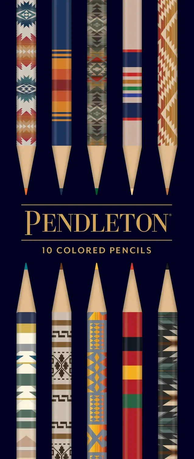 Pendleton Colored Pencils fargeblyanter 10-pak mønstrede