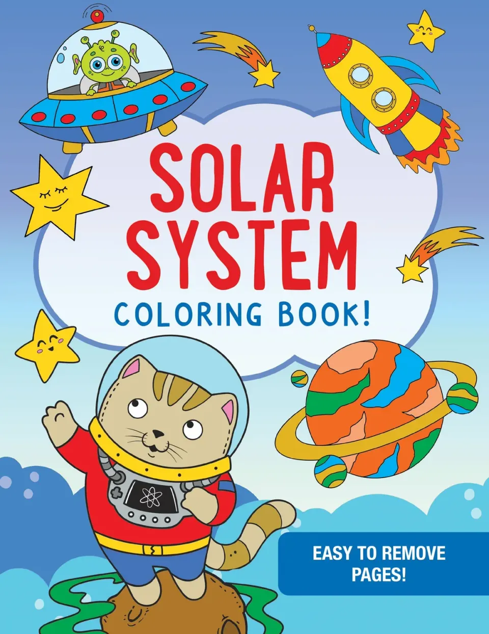 Peter Pauper Press Solar System fargeleggingsbok 64 sider