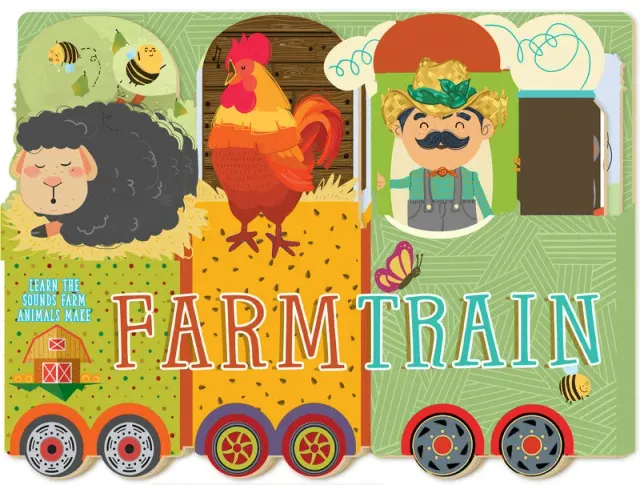 Abrams Farm Train pappbok barnebok brettbok 56 tommer