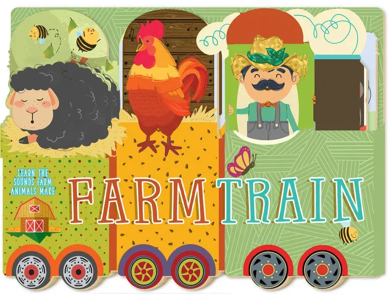 Abrams Farm Train pappbok barnebok brettbok 56 tommer