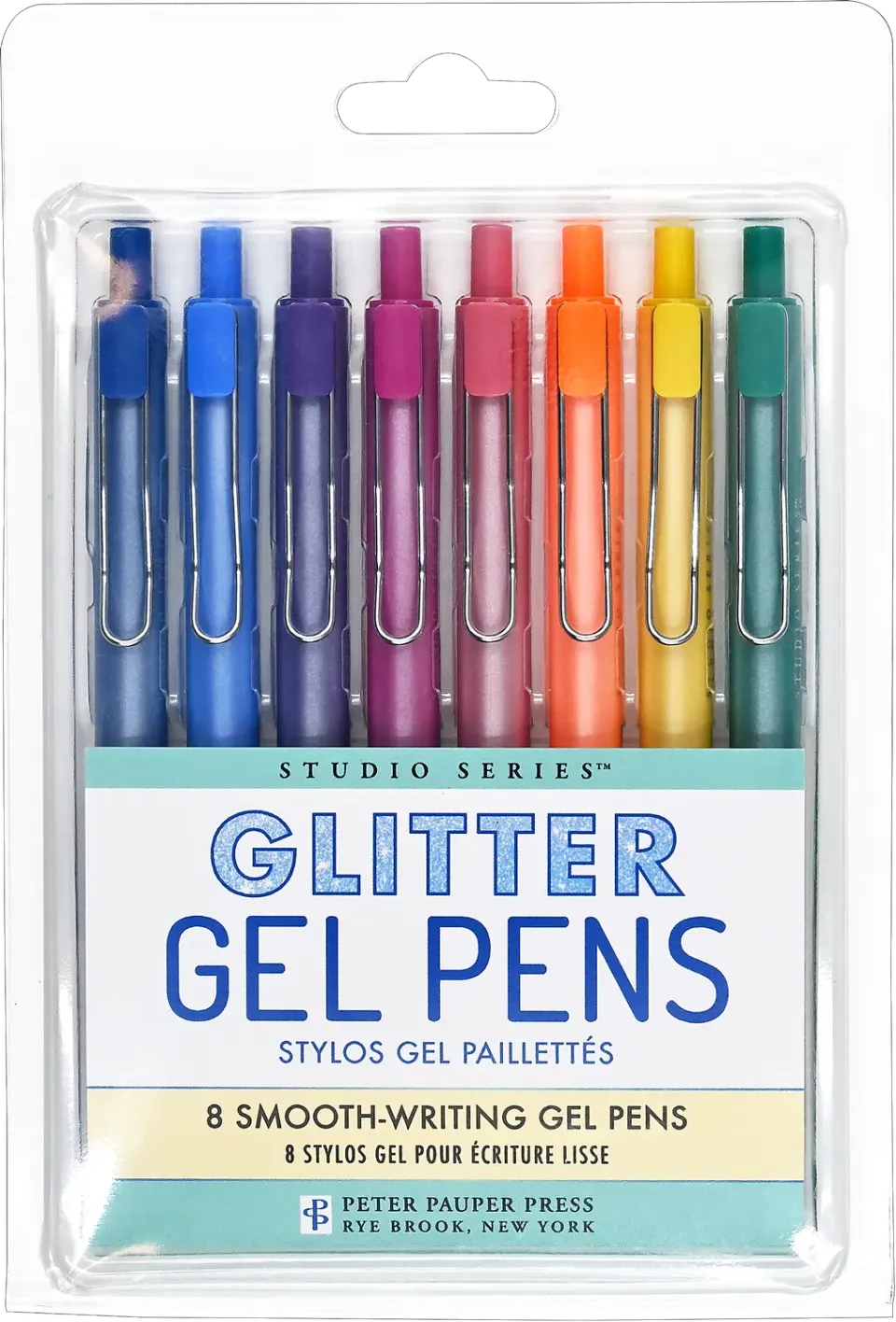 Peter Pauper Press Studio Series glitter gelpenner 8 stk