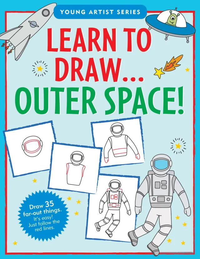 Peter Pauper Press Learn to Draw Outer Space tegnebok barn 6+