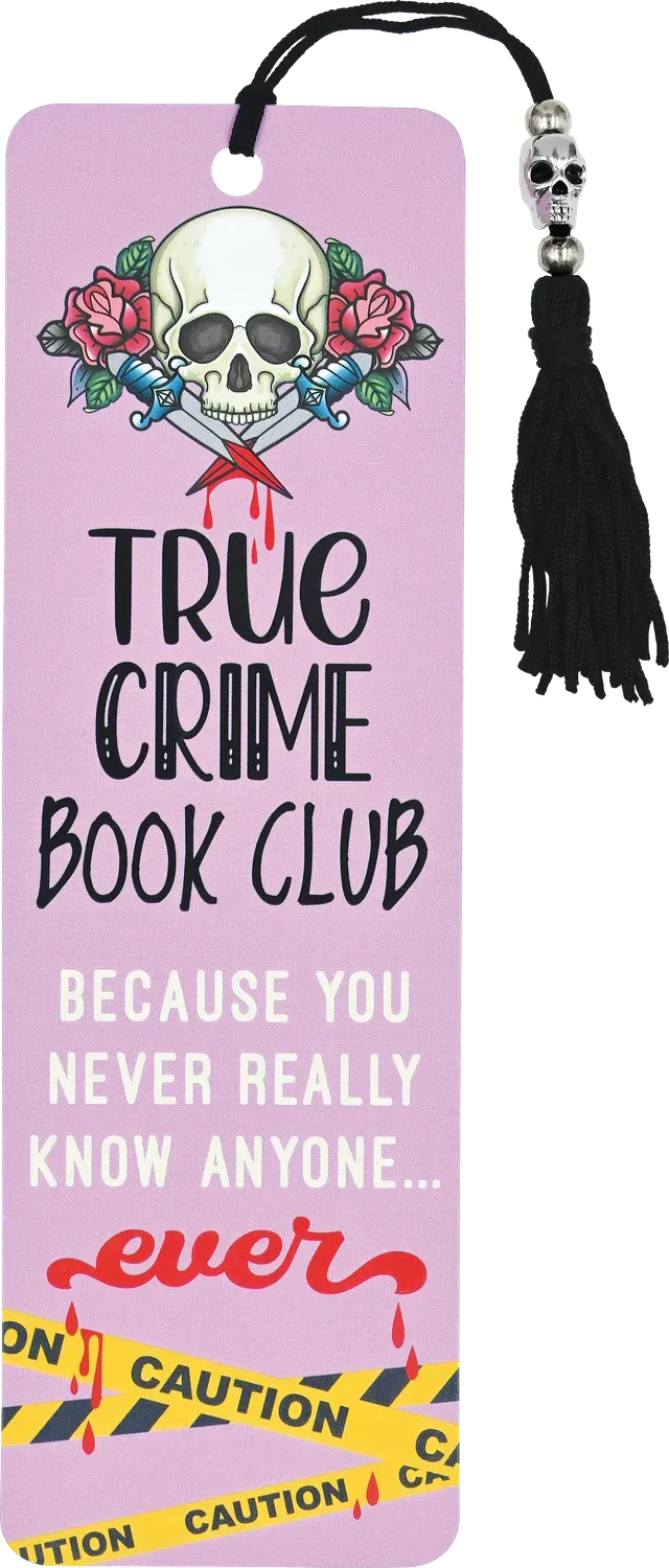 Peter Pauper Press True Crime Book Club bokmerke med perler