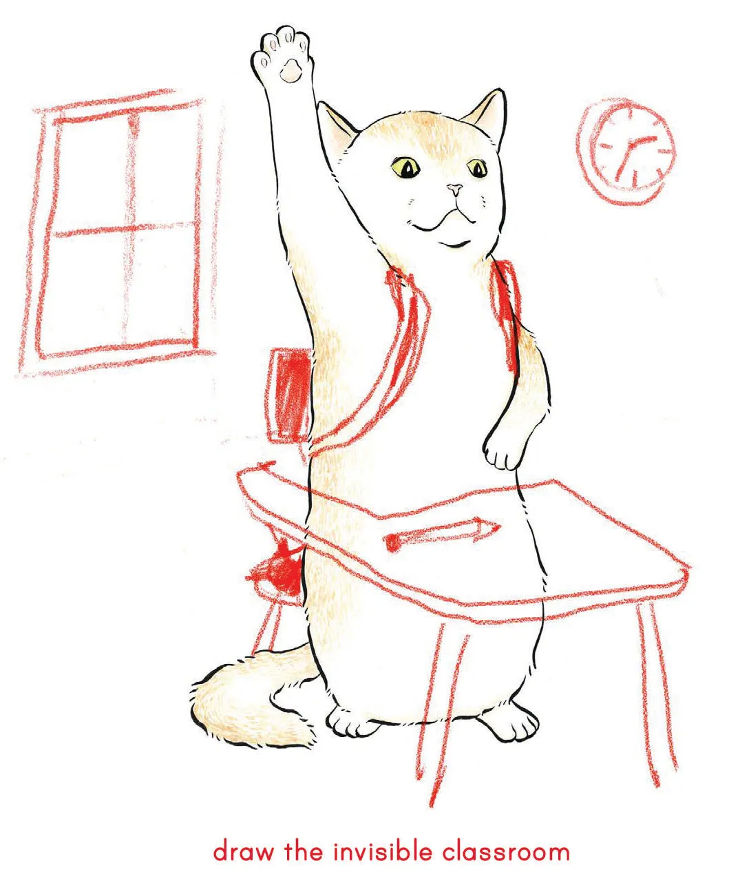 Chronicle Books Invisible Cat Activities tegnebok pocket